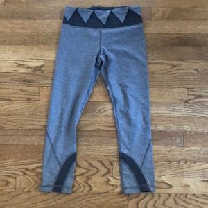 Lululemon Grey Crop Leggings Size 4